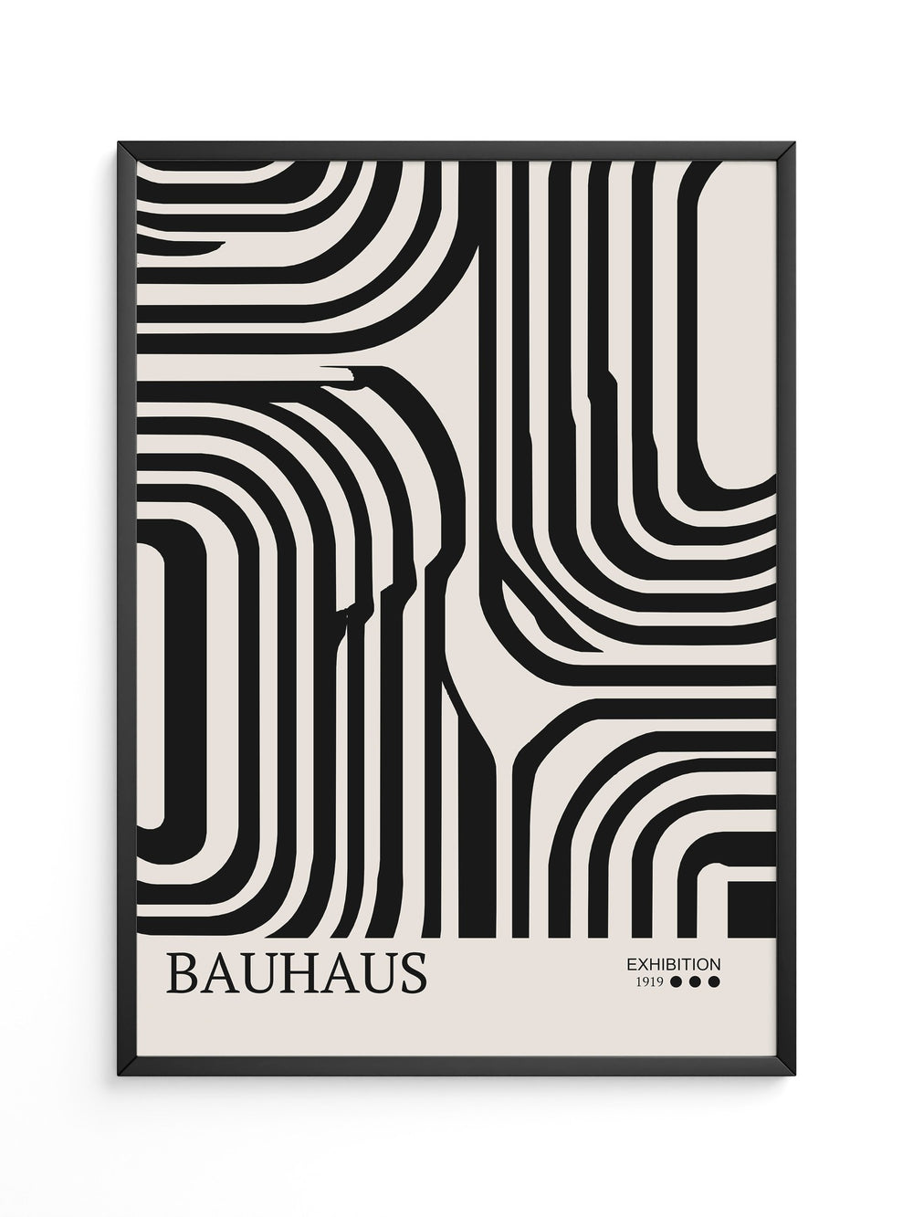Bauhaus Linien Schwarzweißmuster