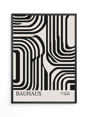 Bauhaus Linien Schwarzweißmuster