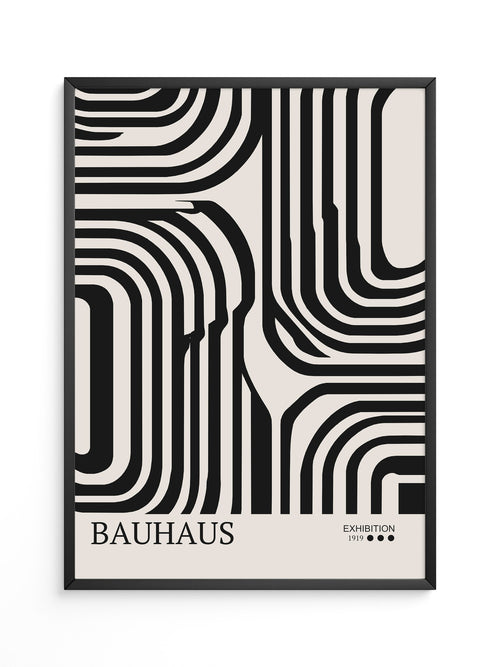 Bauhaus Linien Schwarzweißmuster