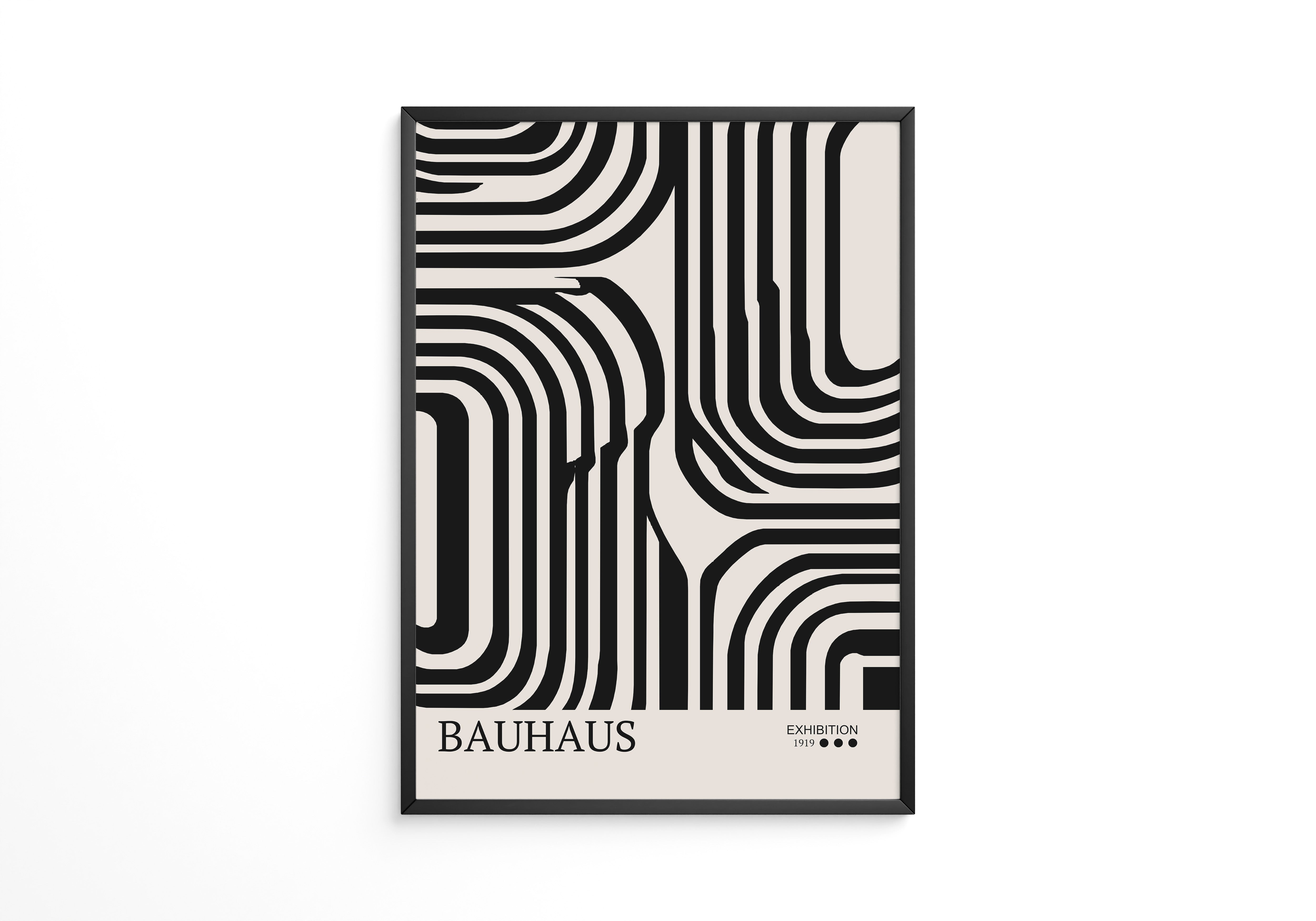 Bauhaus Linien Schwarzweißmuster