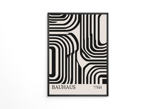 Bauhaus Linien Schwarzweißmuster