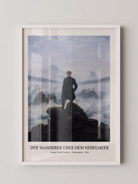 Wanderer Nebelmeer Romantische Landschaft