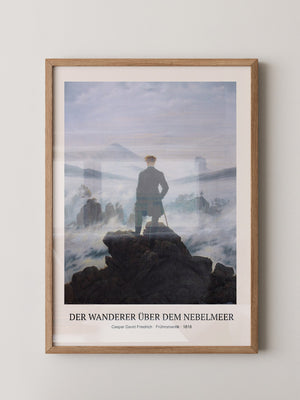 Wanderer Nebelmeer Romantische Landschaft