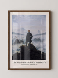 Wanderer Nebelmeer Romantische Landschaft