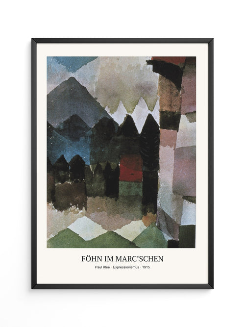 Berglandschaft Aquarell abstrakt