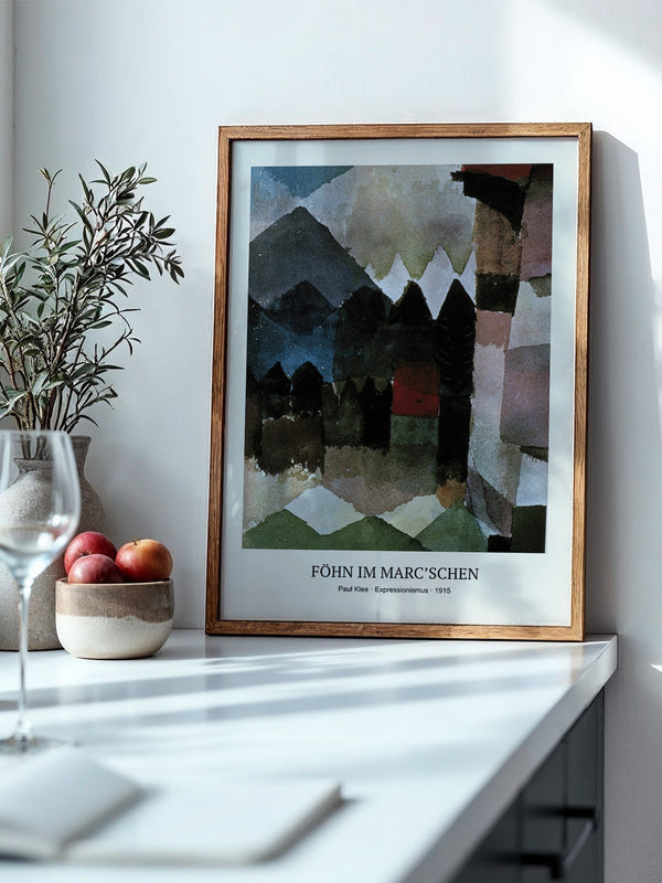 Berglandschaft Aquarell abstrakt