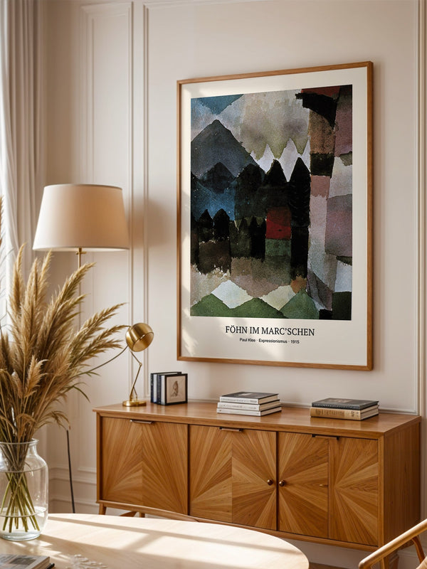 Berglandschaft Aquarell abstrakt