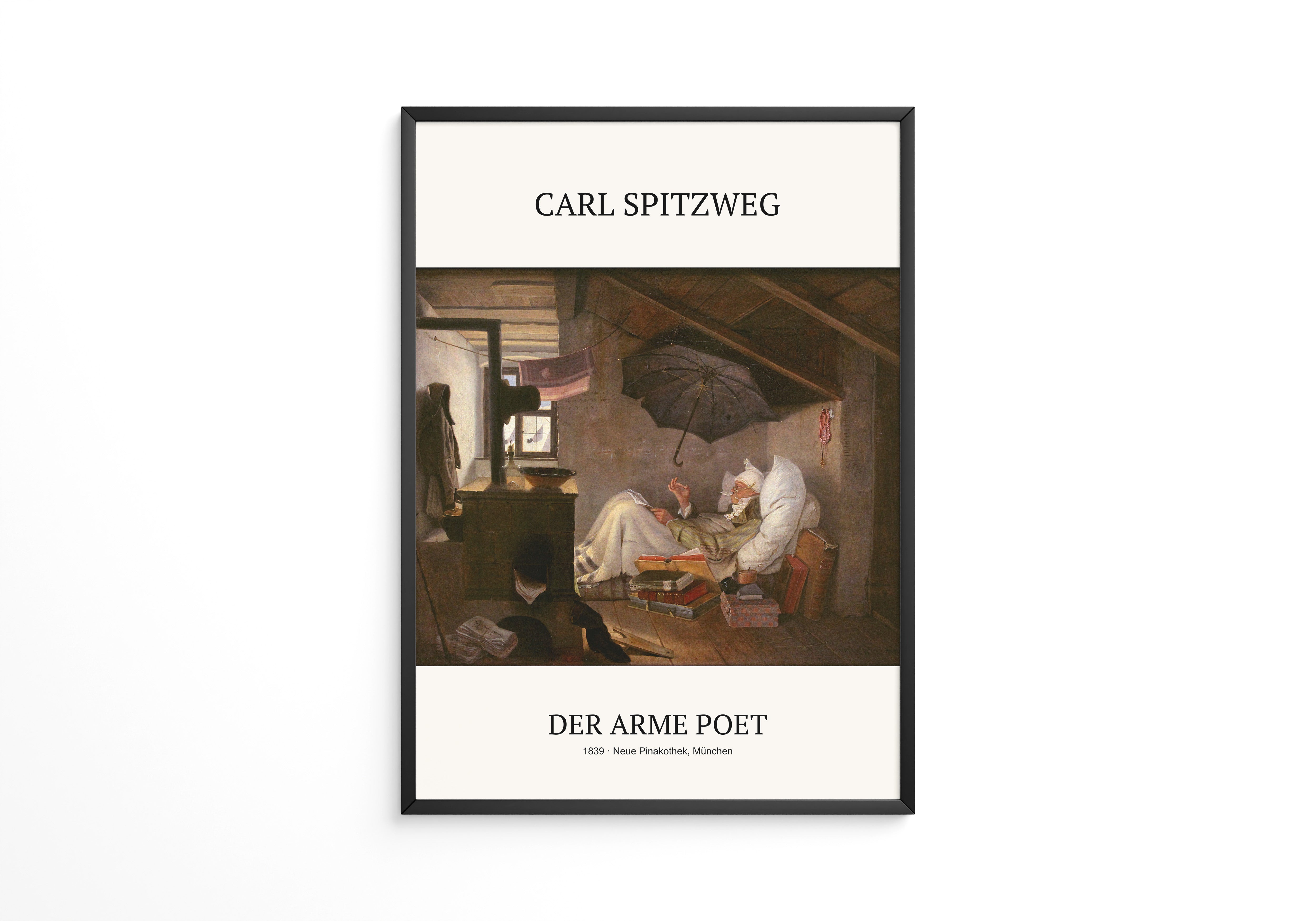 Dachboden Schriftsteller Regenschirm