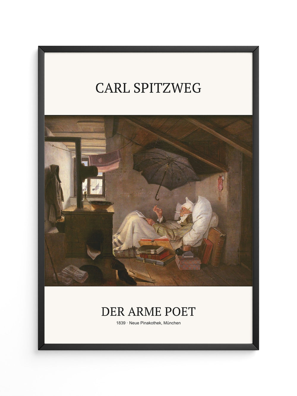 Dachboden Schriftsteller Regenschirm