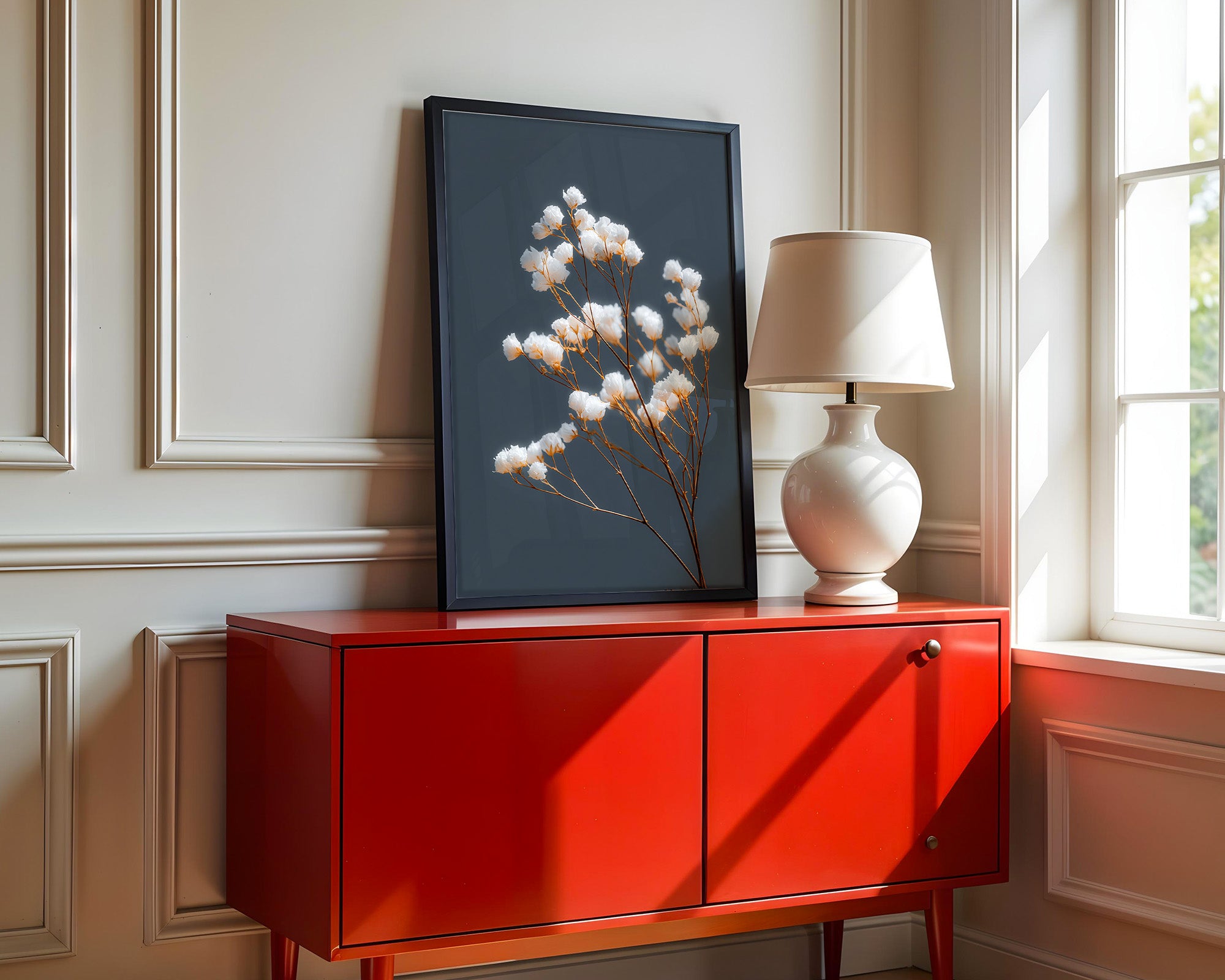 Blumen Zweige pastellfarben