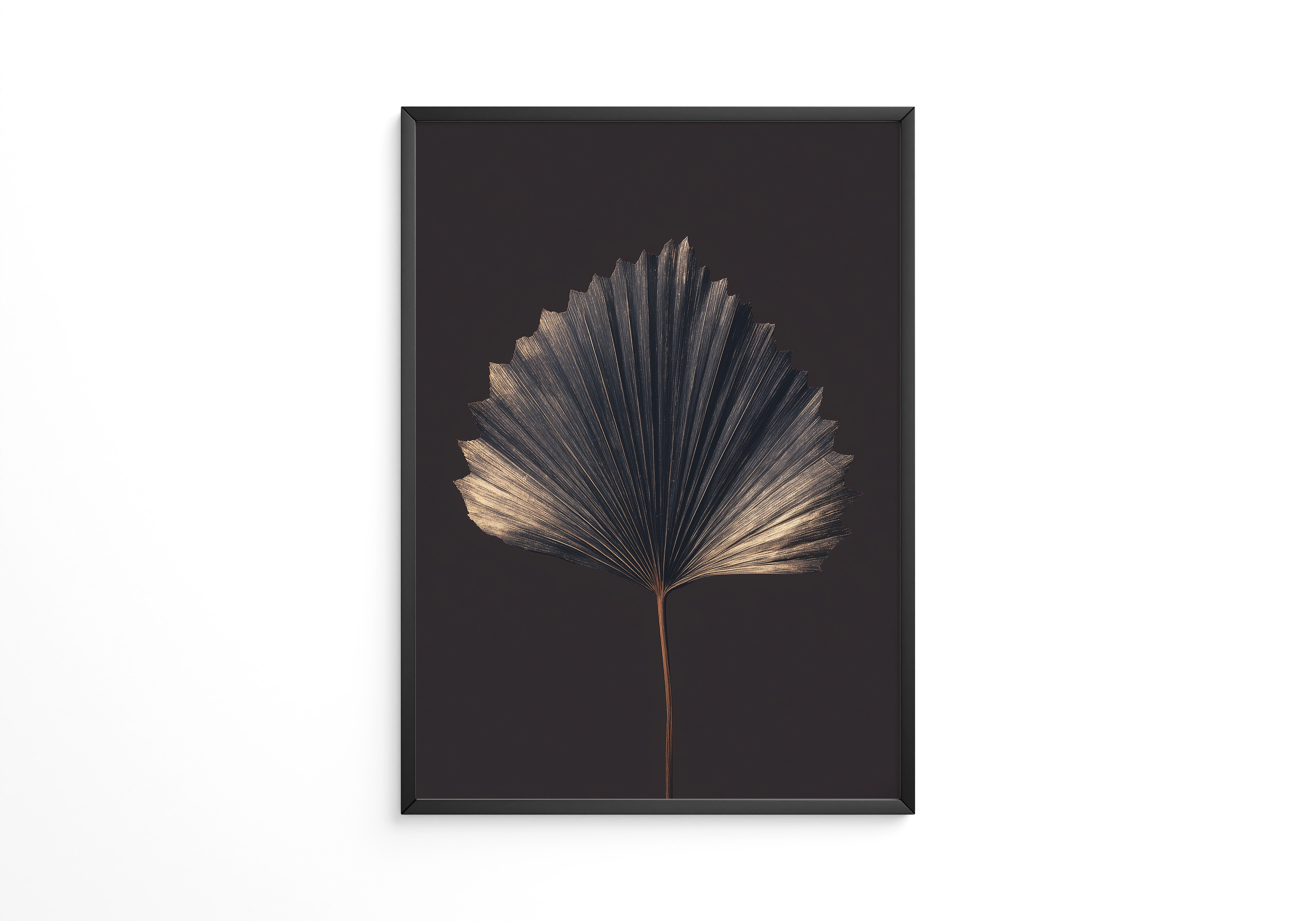 Fächerblatt Goldene Strukturen