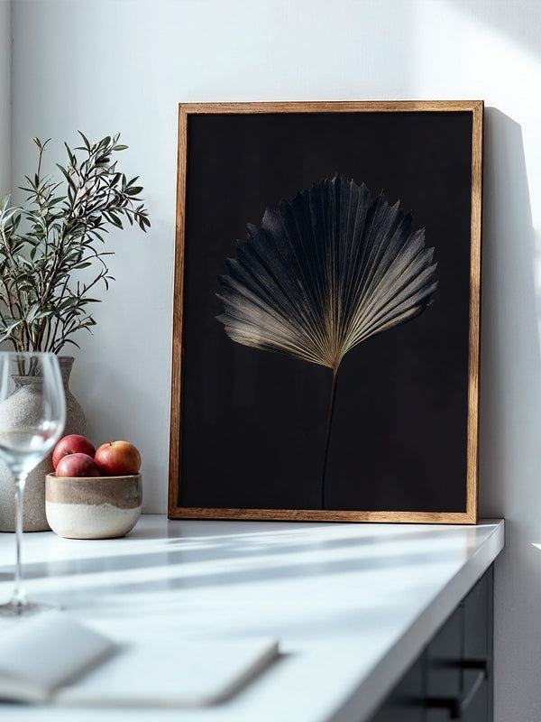 Palmblatt Goldene Eleganz