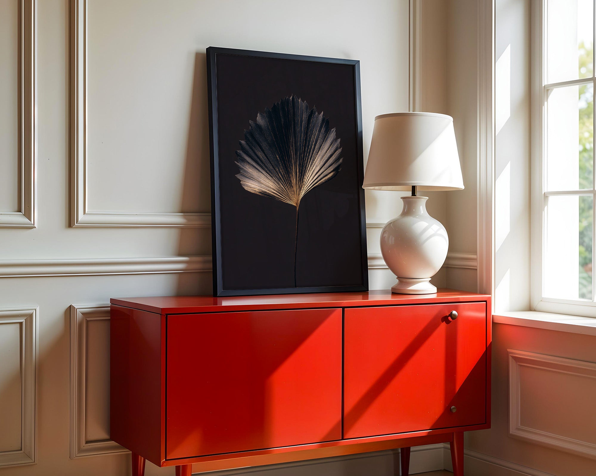 Palmblatt Goldene Eleganz