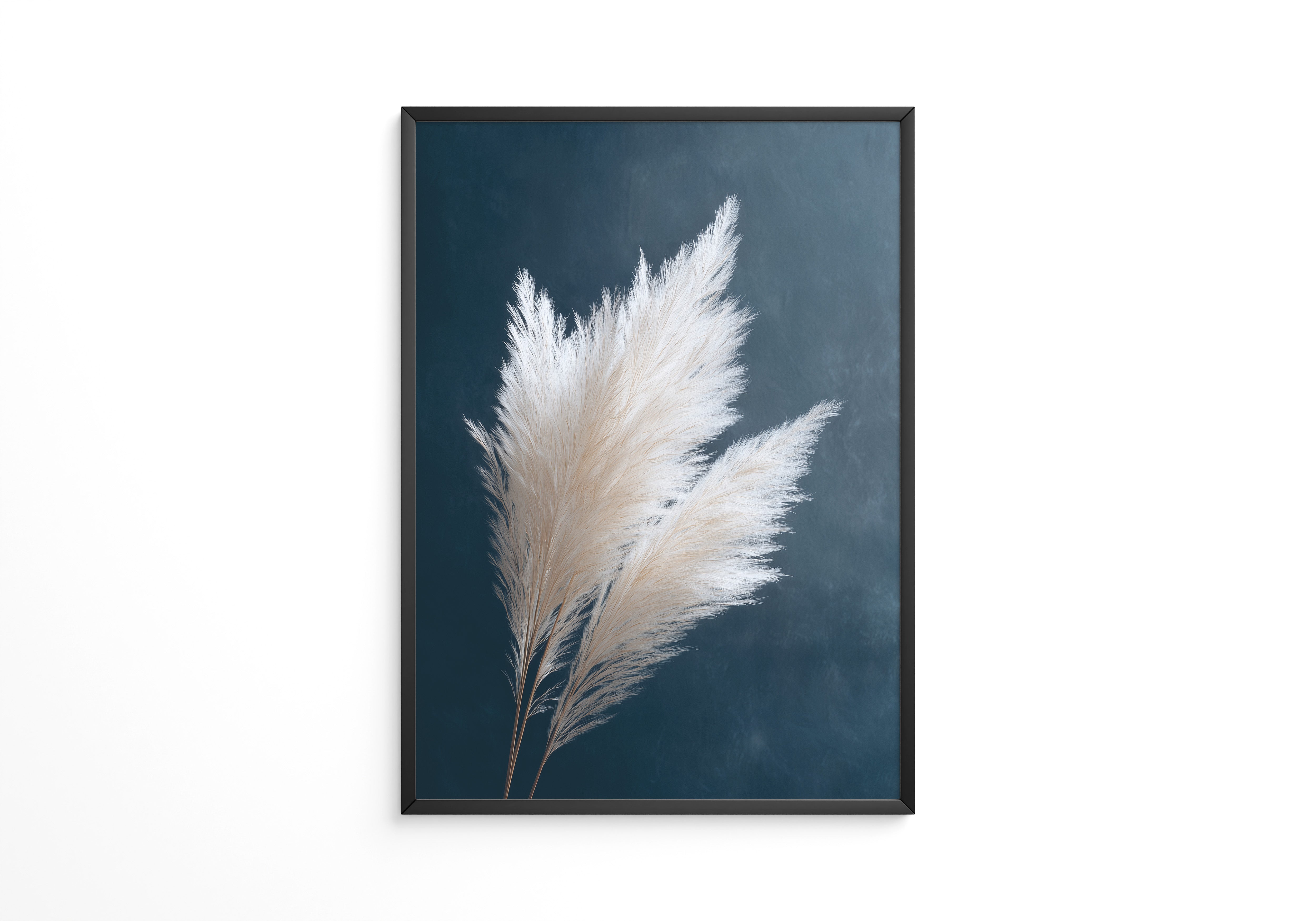 Pampasgras sanft auf Dunkelblau