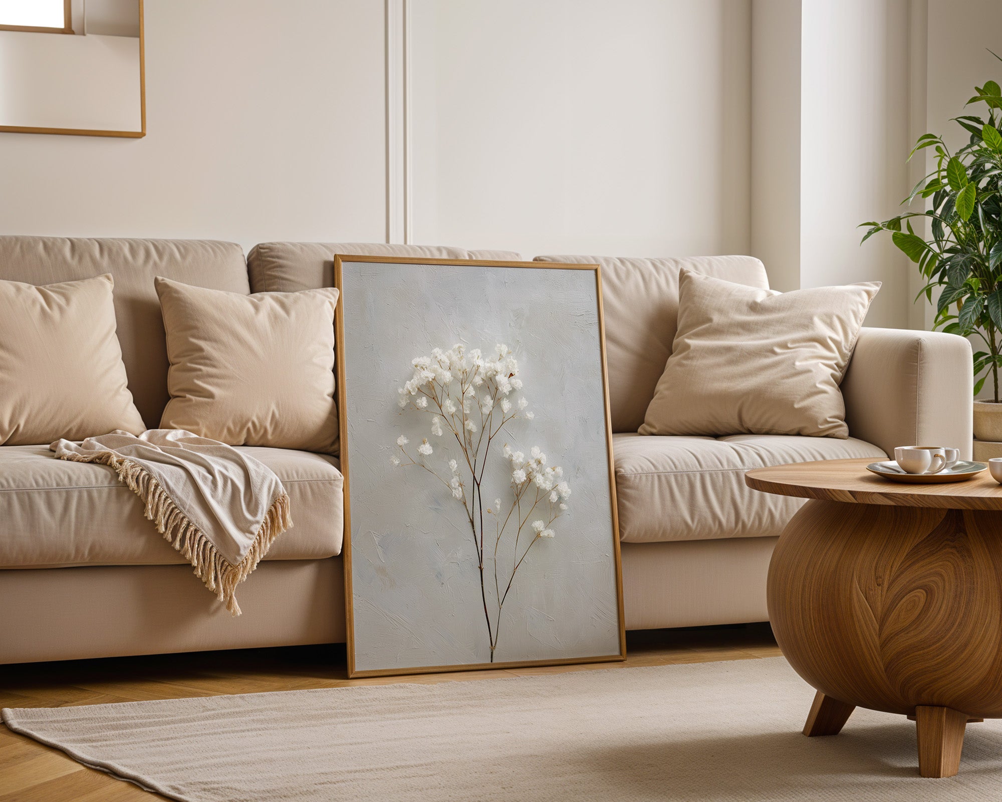 Gipskraut Zweige minimalistisch