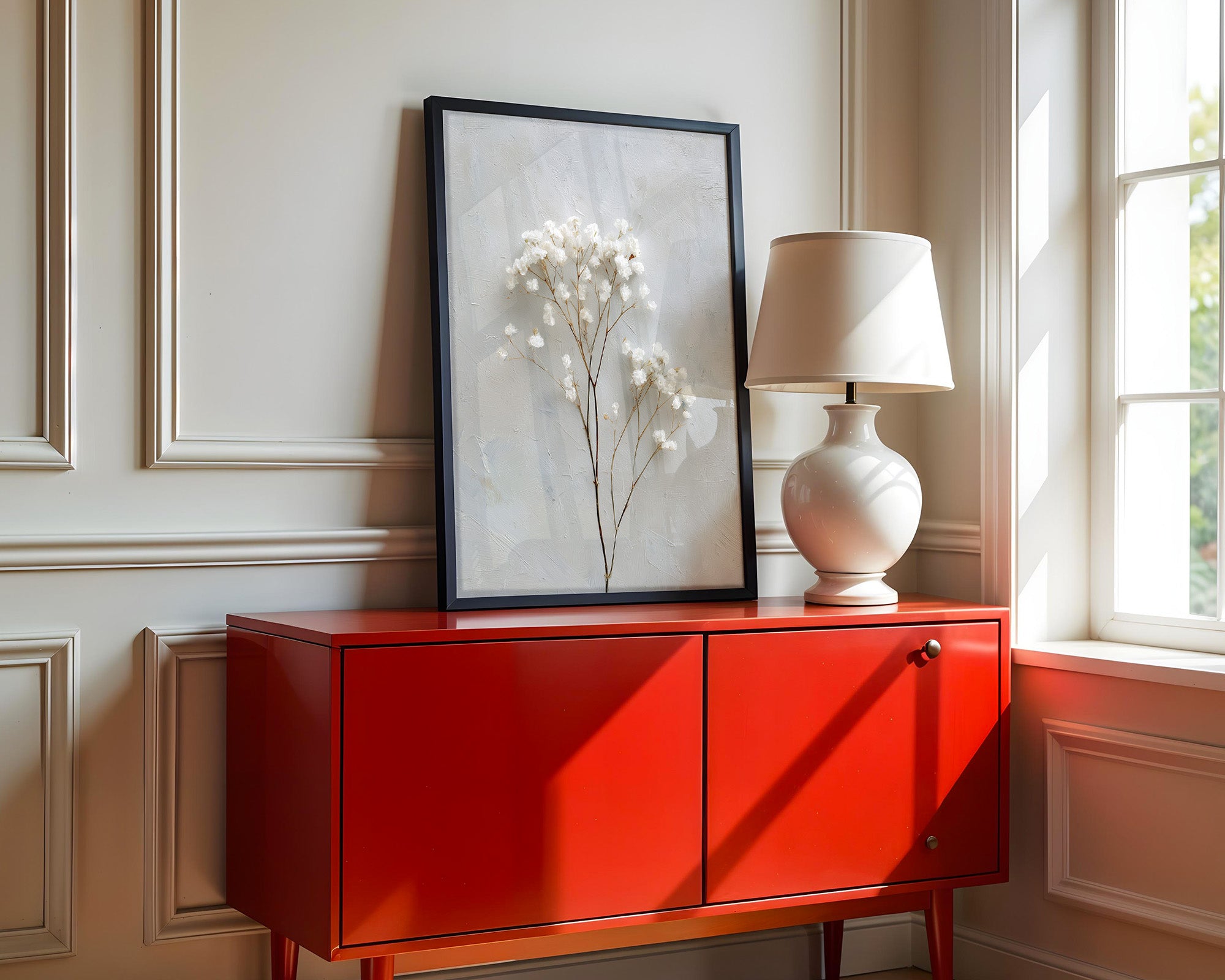 Gipskraut Zweige minimalistisch