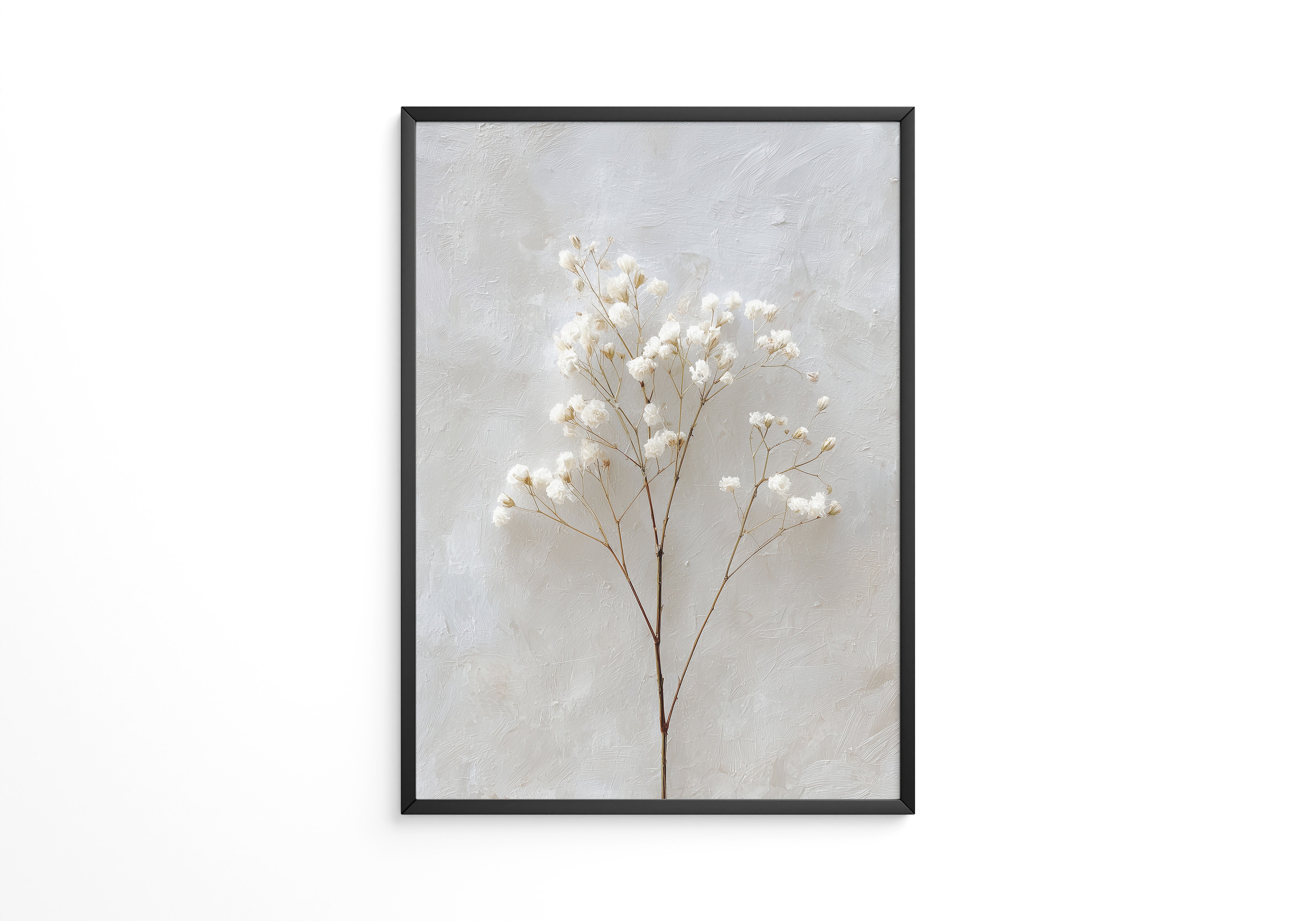 Weiße Trockenblumen Textur