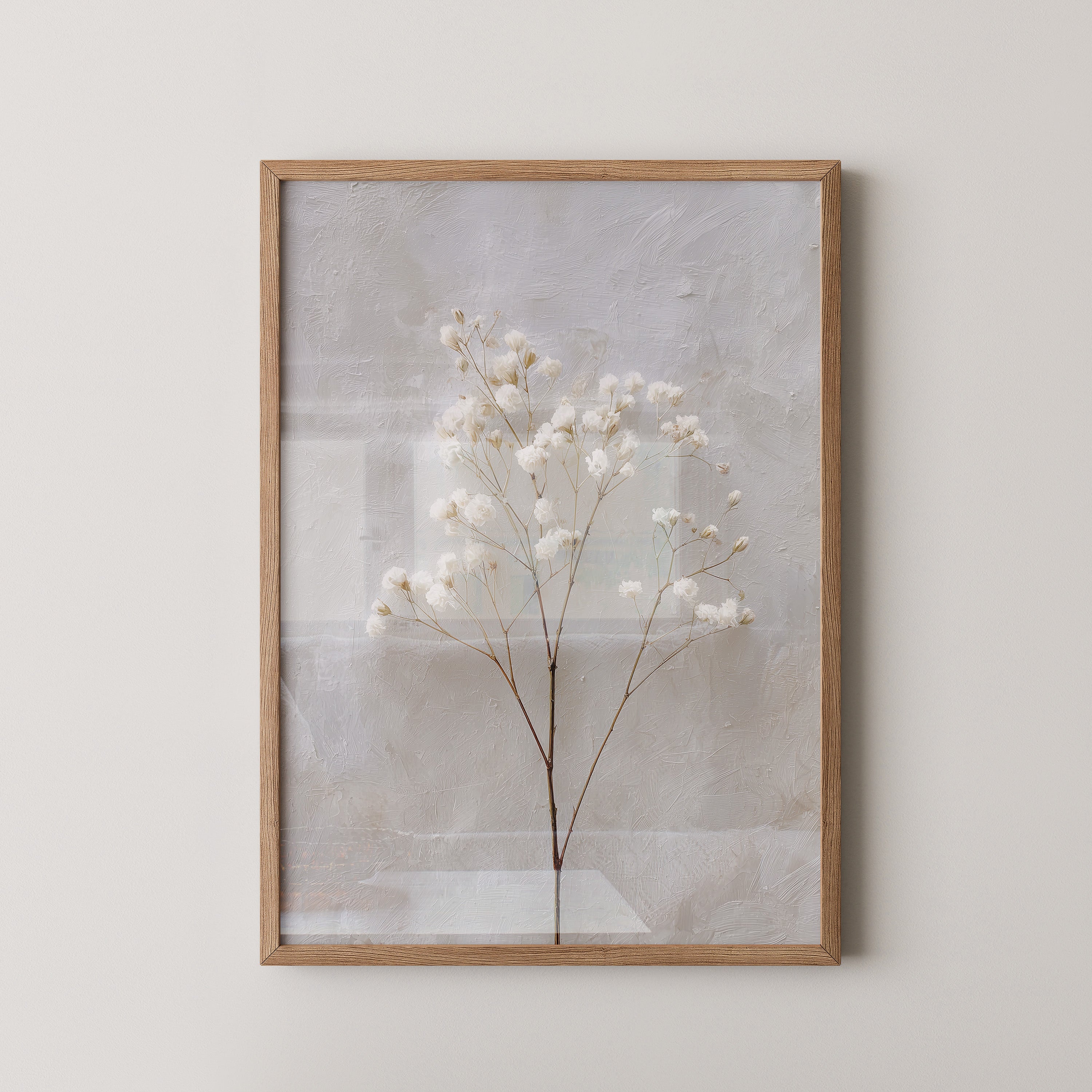 Weiße Trockenblumen Textur