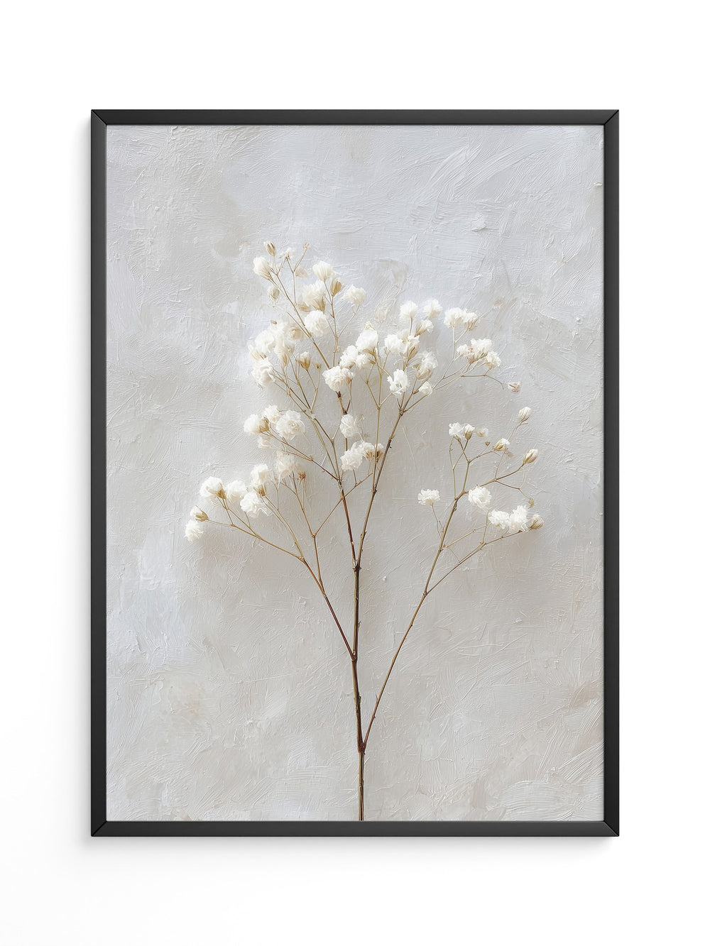 Weiße Trockenblumen Textur