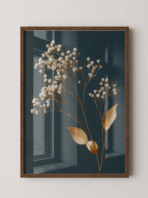 Trockenblumen Goldener Kontrast