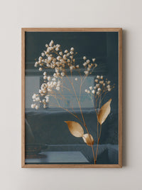 Trockenblumen Goldener Kontrast