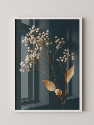 Trockenblumen Goldener Kontrast