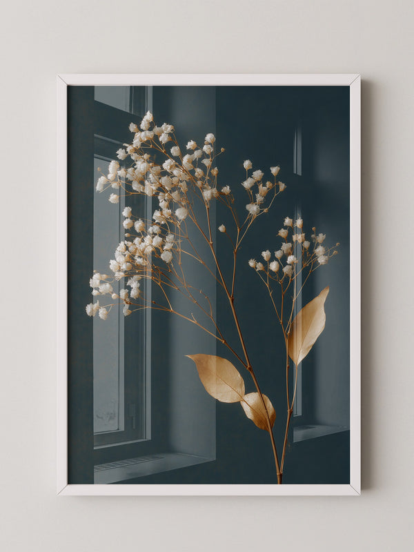 Trockenblumen Goldener Kontrast