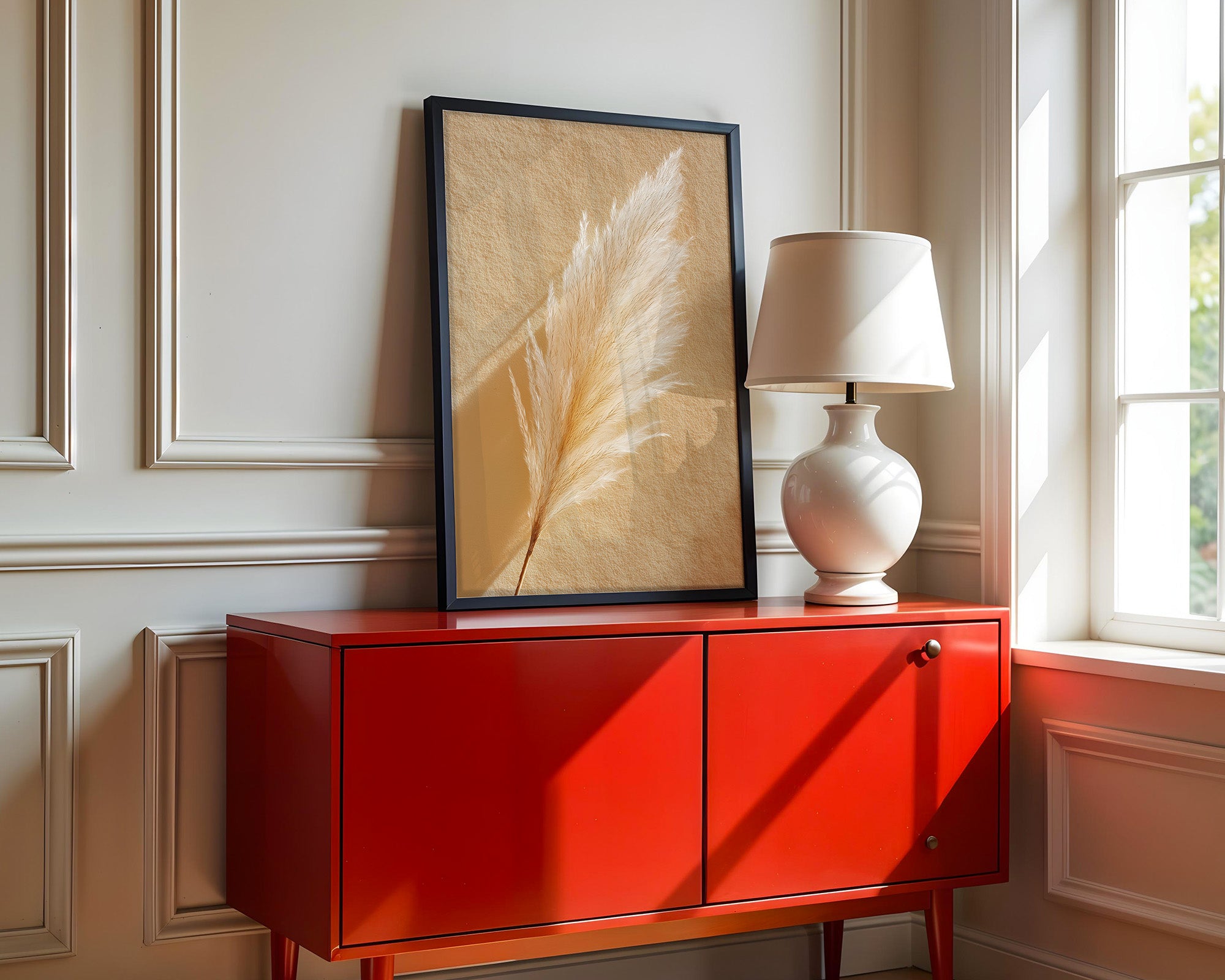 Pampasgras Beige Textur