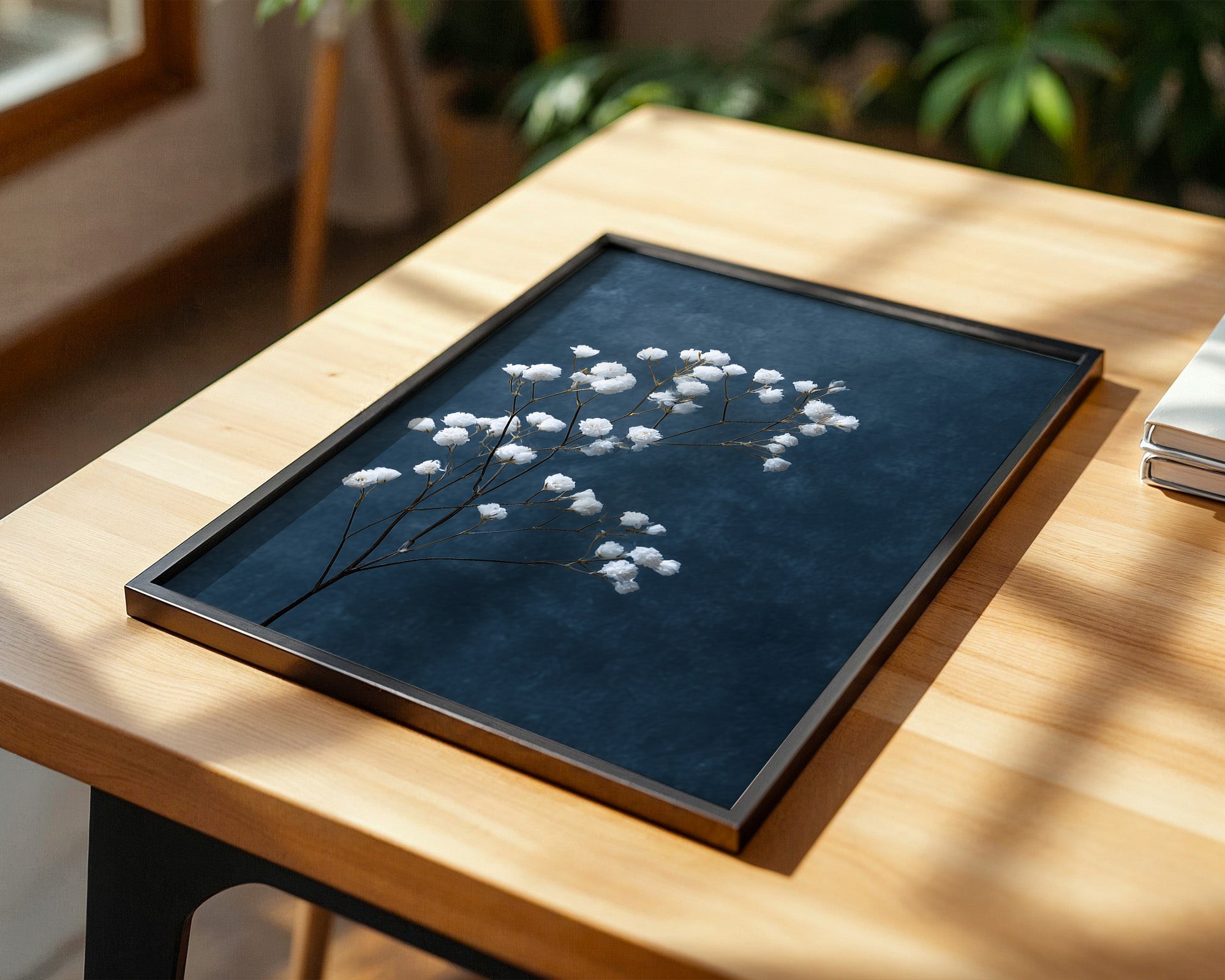 Schleierkraut Blaues Stillleben