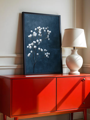 Schleierkraut Blaues Stillleben