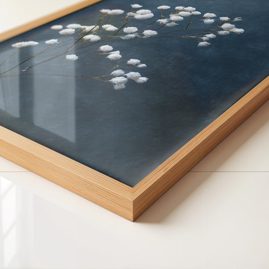 Schleierkraut Blaues Stillleben