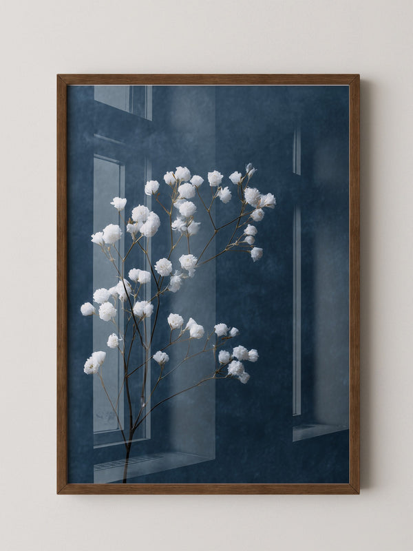 Schleierkraut Blaues Stillleben