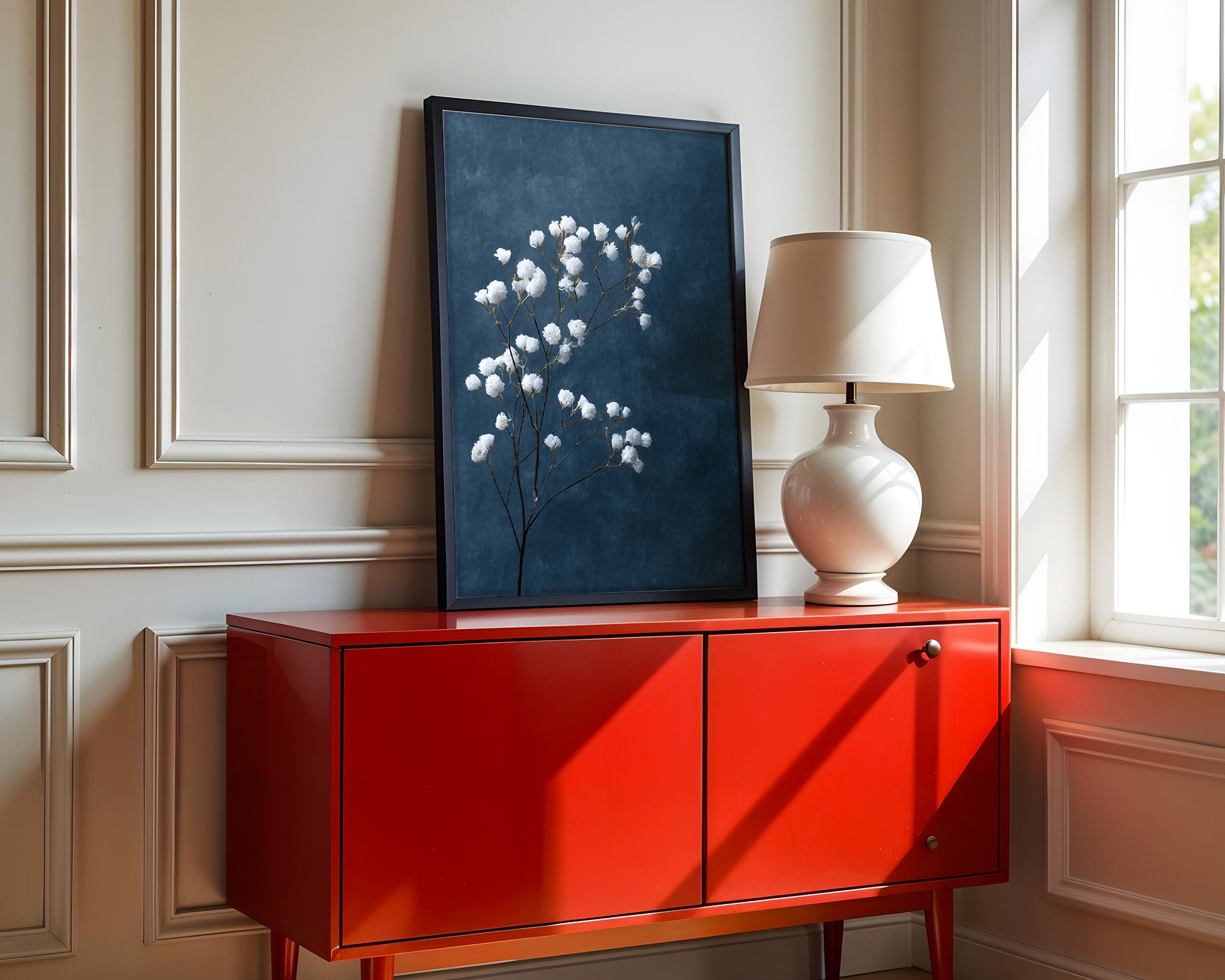 Schleierkraut Blaues Stillleben