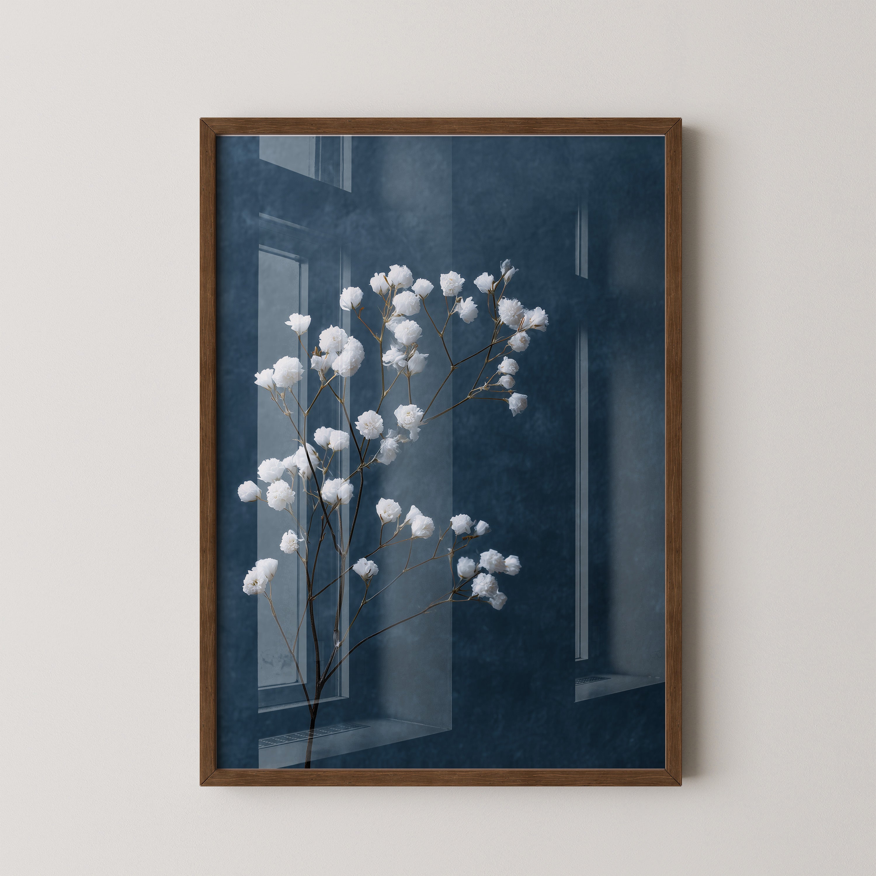 Schleierkraut Blaues Stillleben