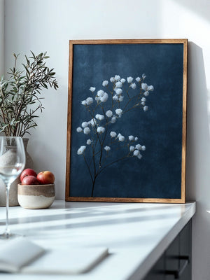 Schleierkraut Blaues Stillleben