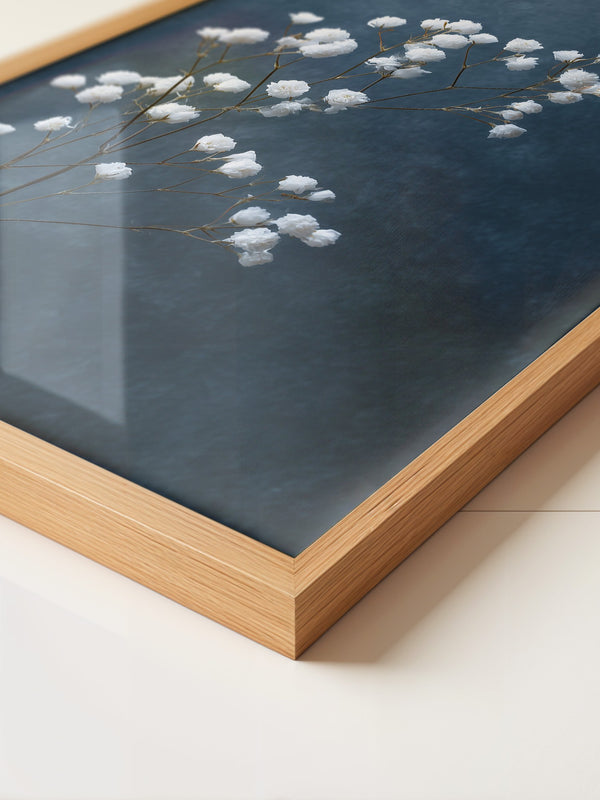 Schleierkraut Blaues Stillleben