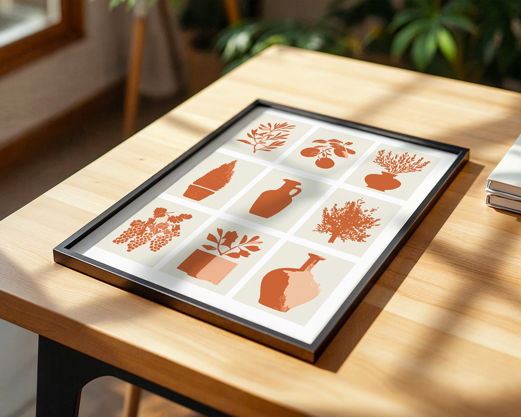 Olivenzweige Minimalist Orange