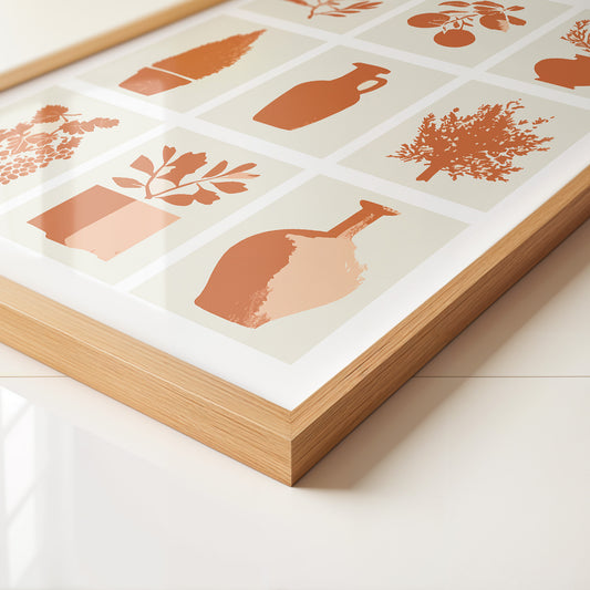 Olivenzweige Minimalist Orange