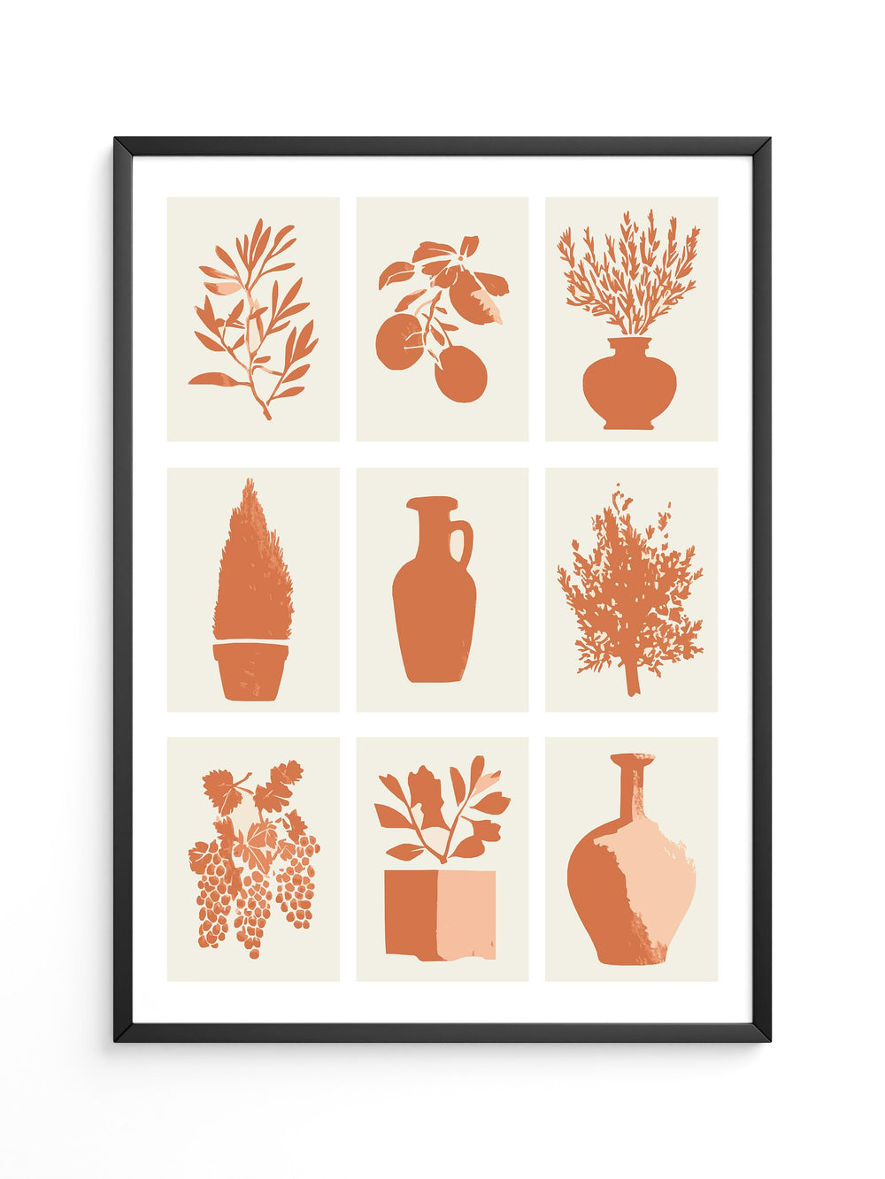 Olivenzweige Minimalist Orange