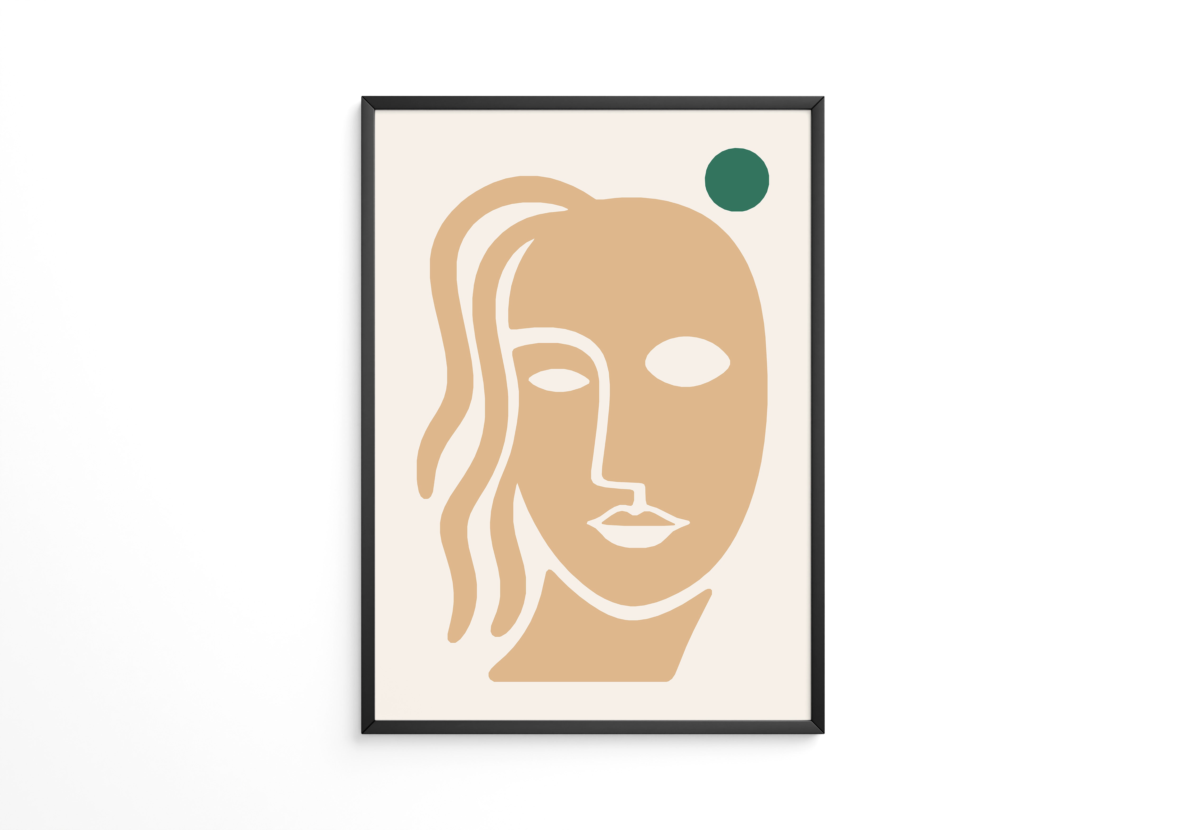 Gesicht Minimalistisch Formenspiel