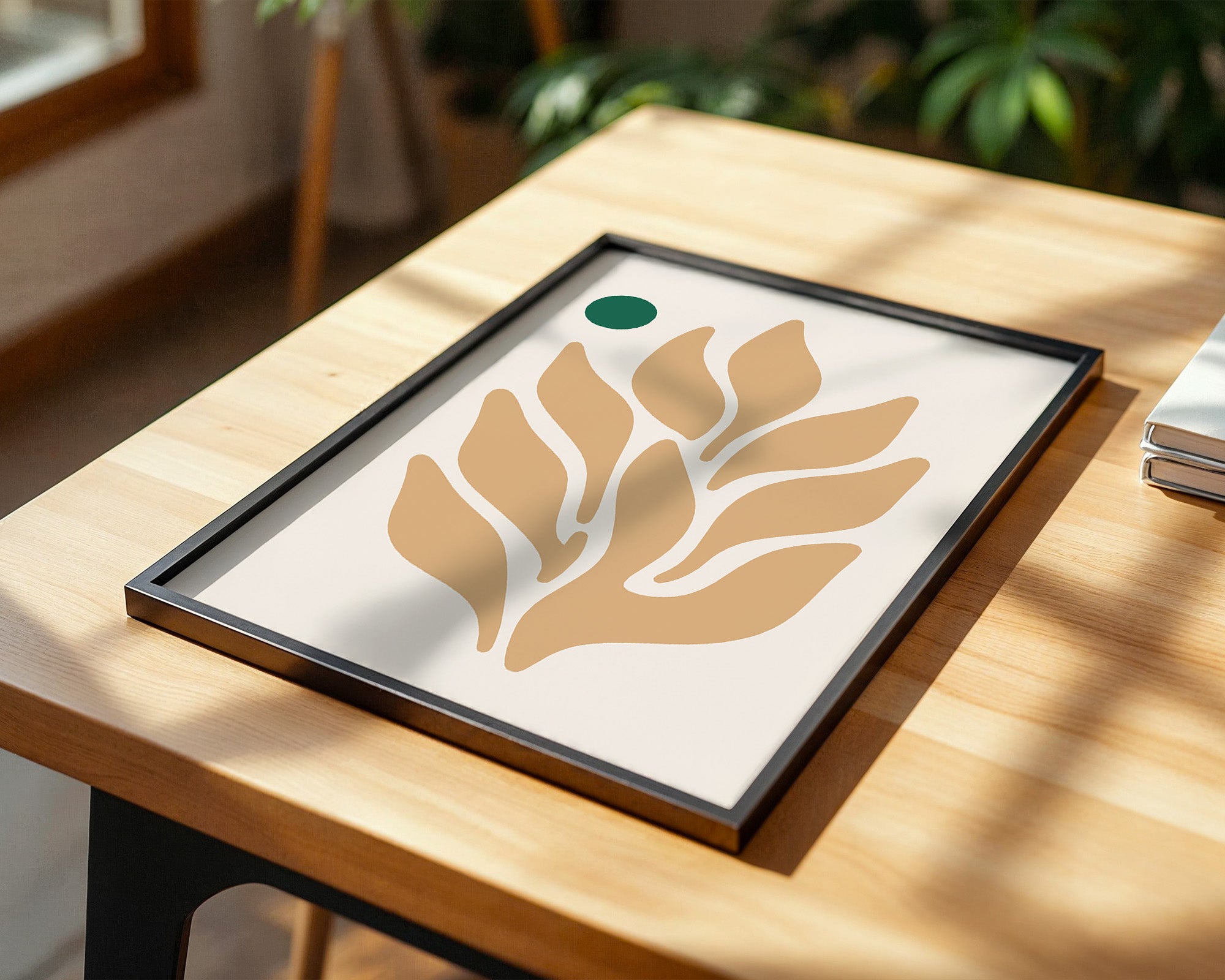 Blätter Abstrakt Erdtöne