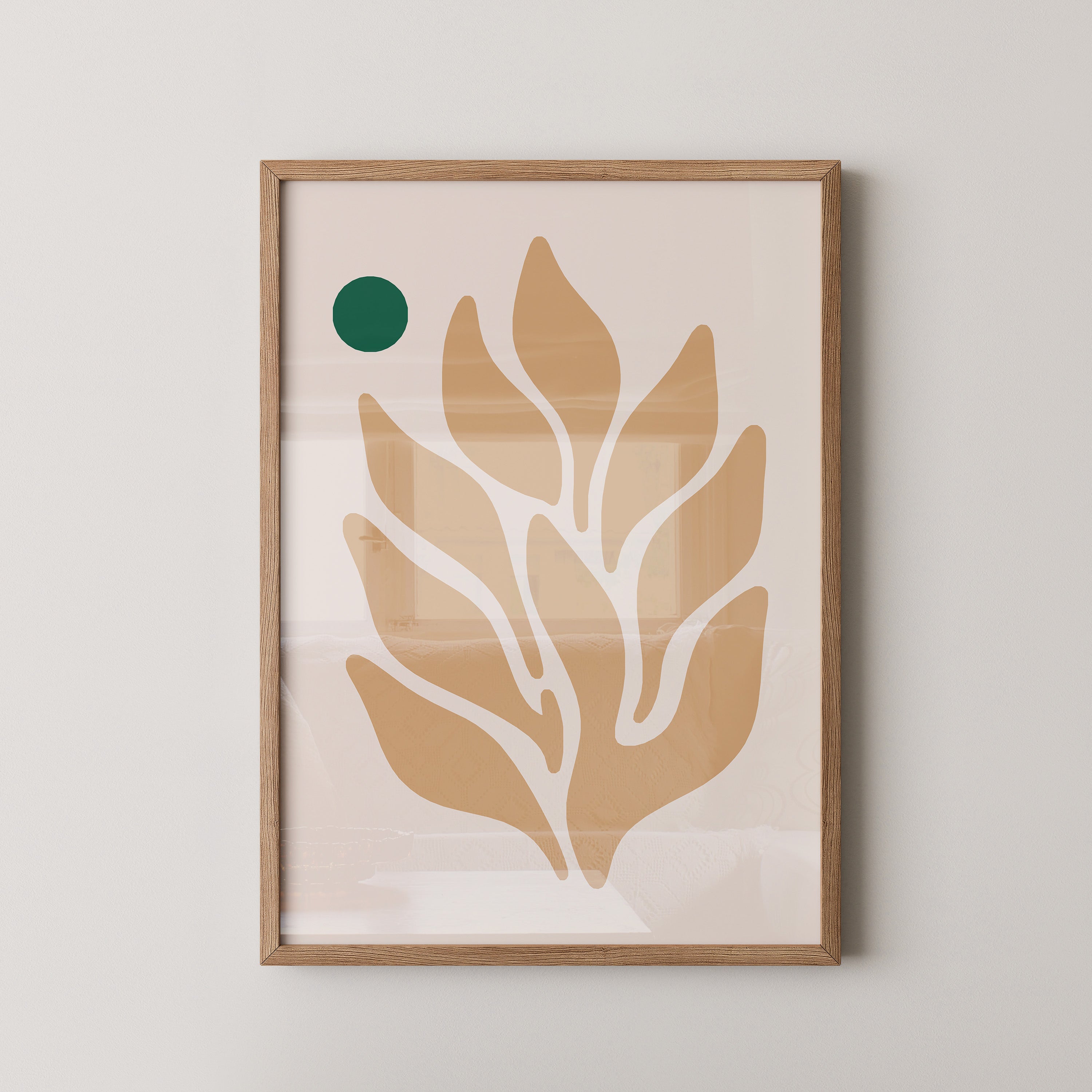 Blätter Abstrakt Erdtöne