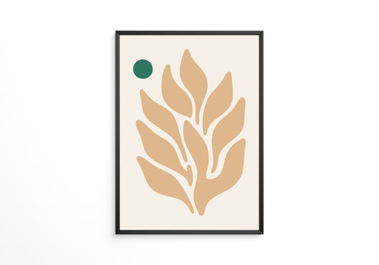 Blätter Abstrakt Erdtöne