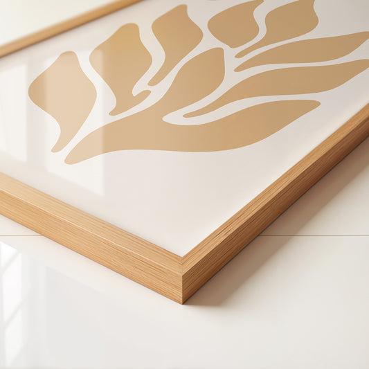 Blätter Abstrakt Erdtöne