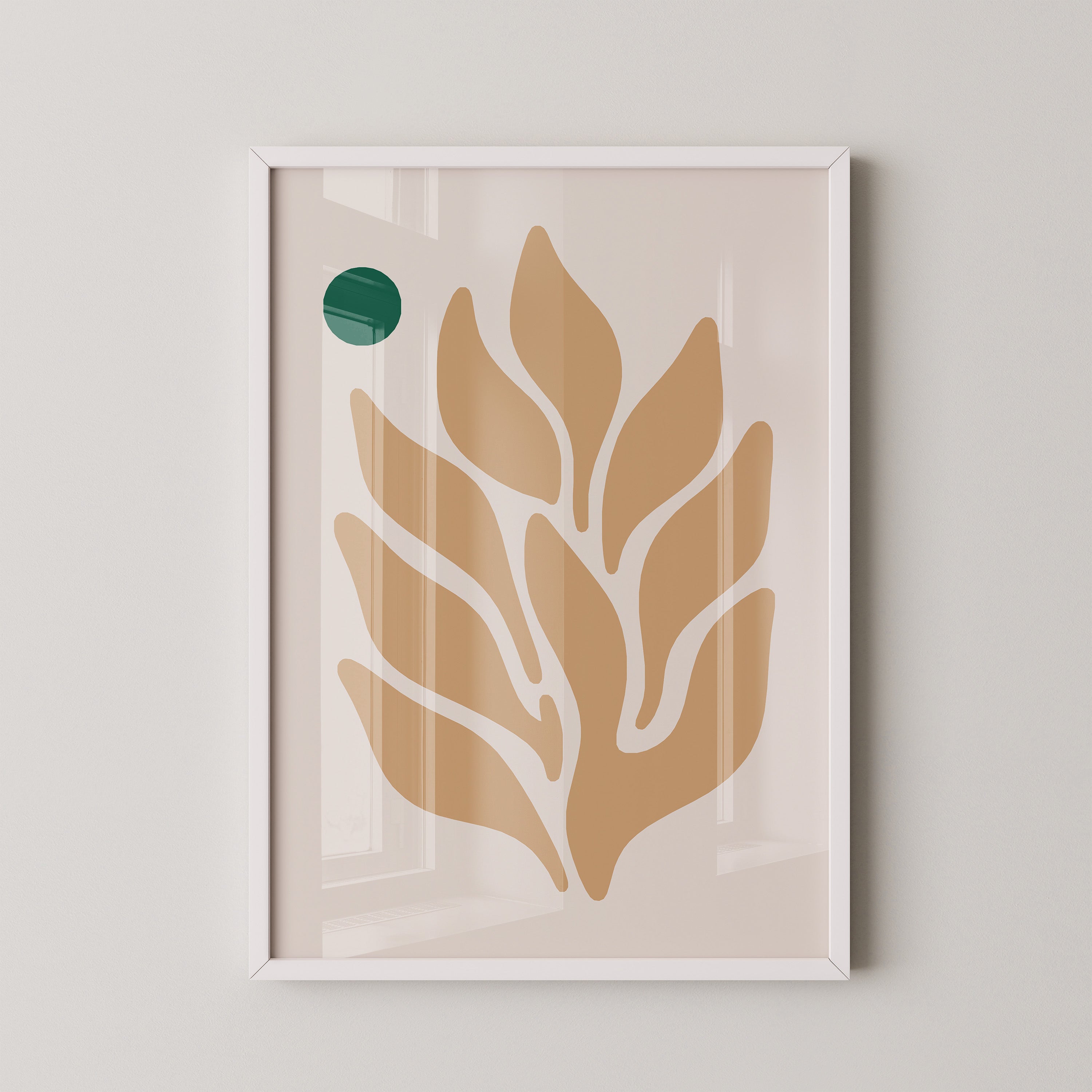 Blätter Abstrakt Erdtöne