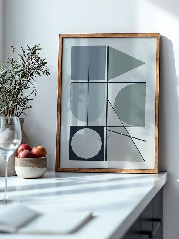 Geometrische Formen Pastelltöne