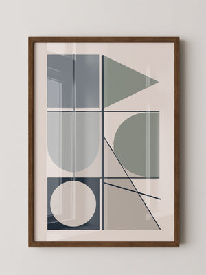 Geometrische Formen Pastelltöne