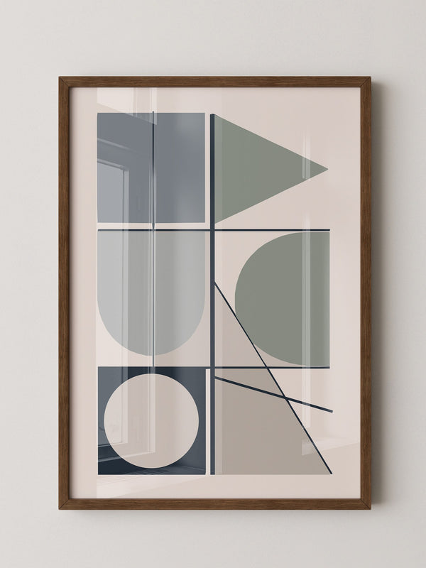 Geometrische Formen Pastelltöne