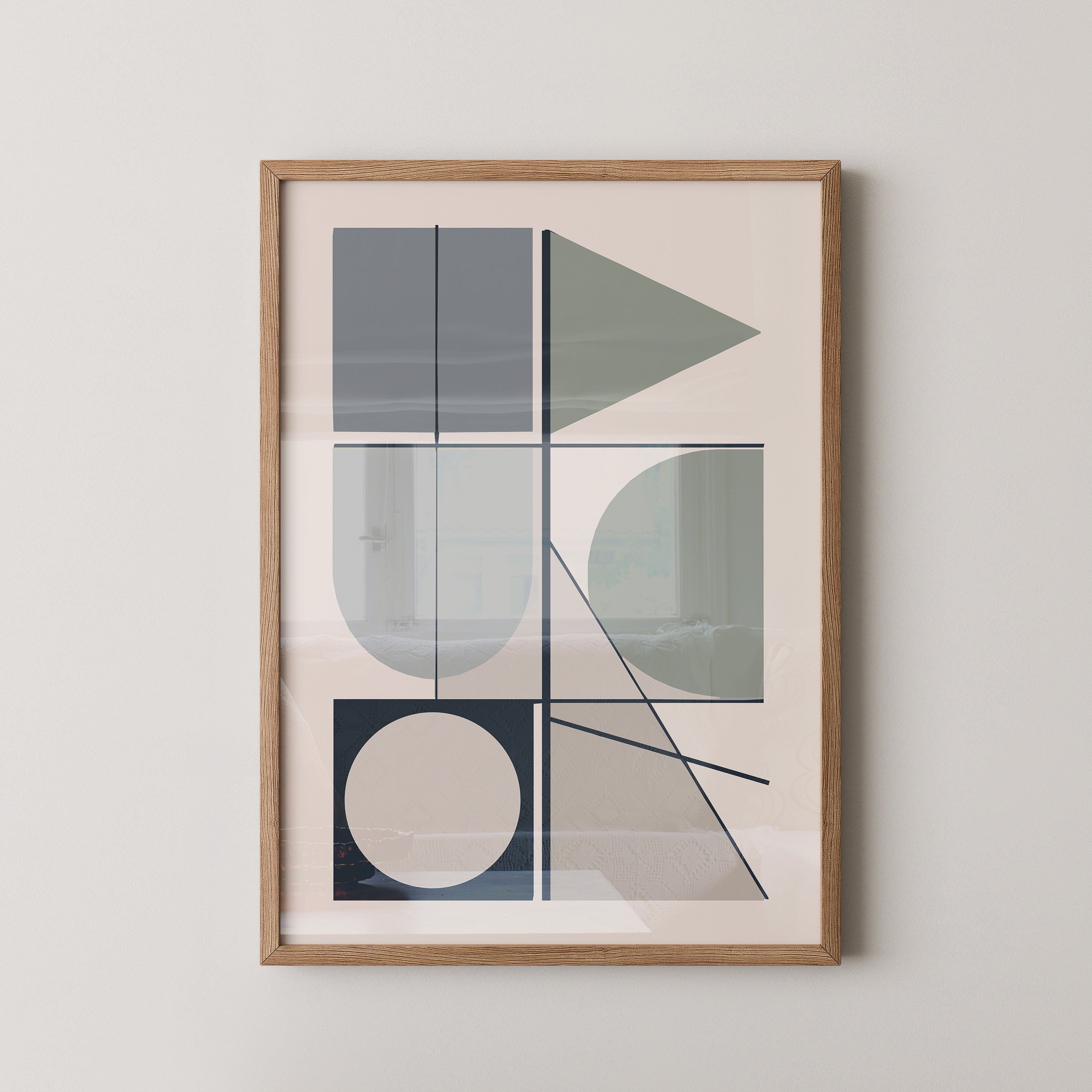 Geometrische Formen Pastelltöne