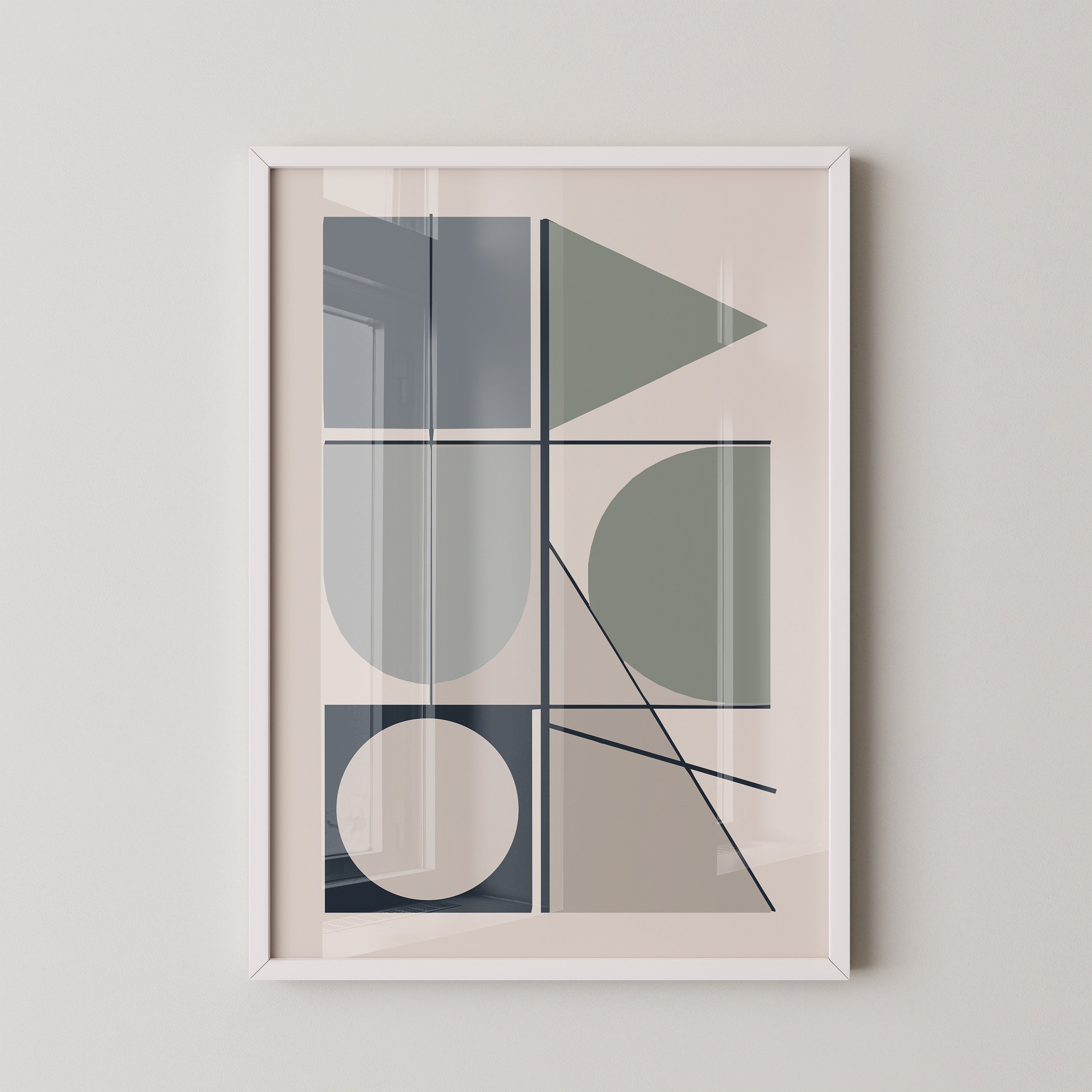 Geometrische Formen Pastelltöne